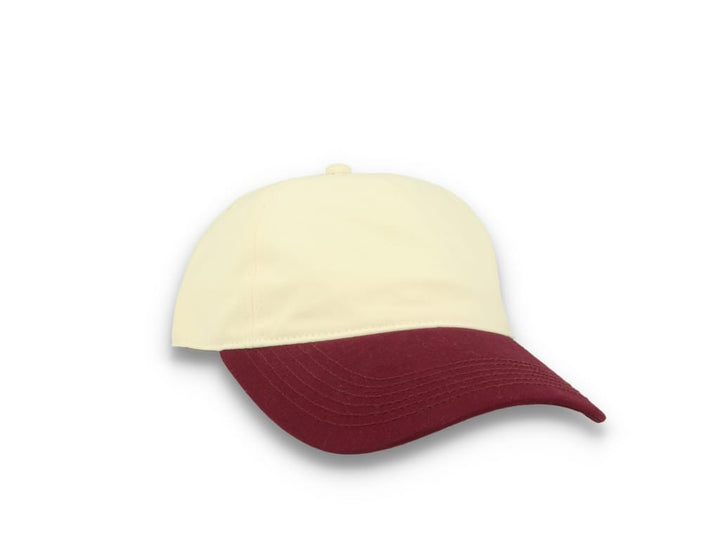 Contrast Peak Leisure Cap Natural/Burgundy