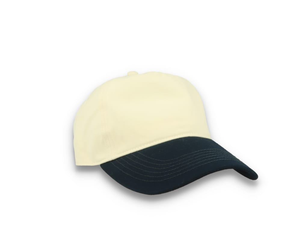 Contrast Peak Leisure Cap Natural/French Navy