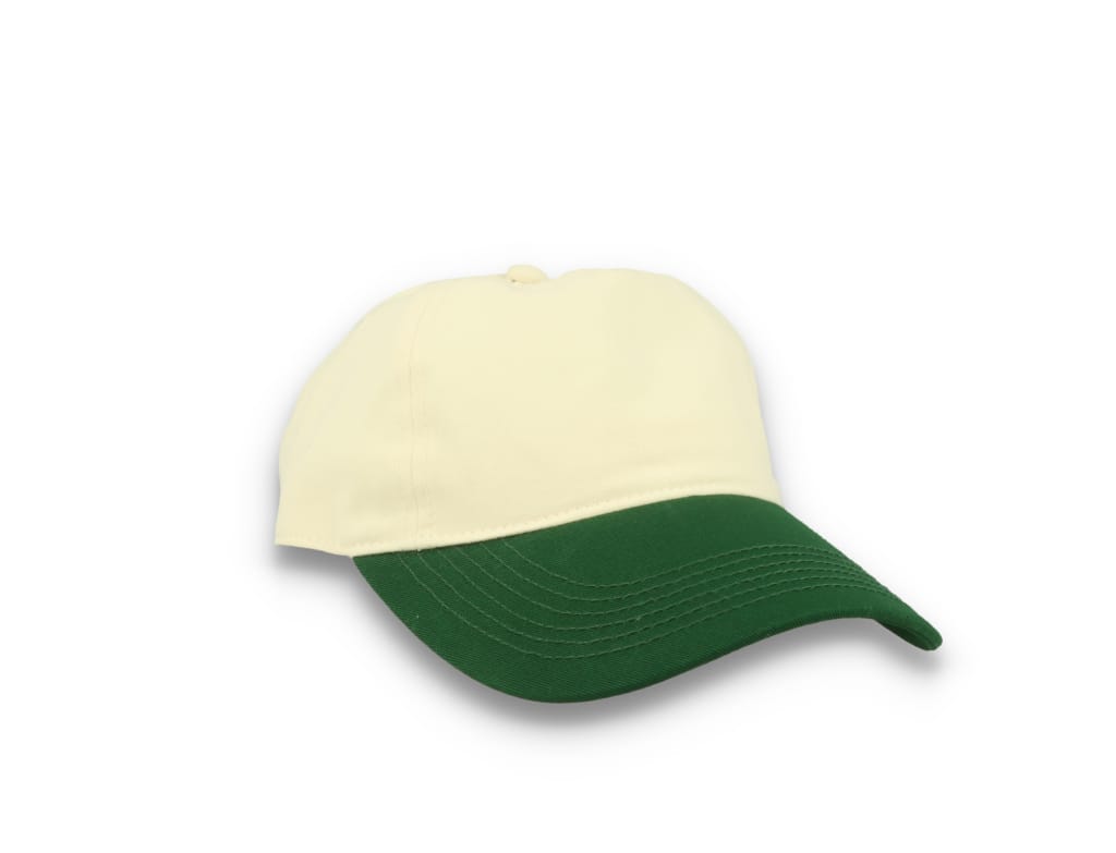 Contrast Peak Leisure Cap Natural/Forest Green