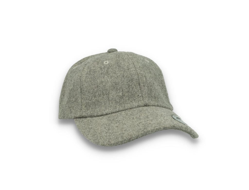 Low Profile Melton Wool Dad Cap Flexfit 6245MW Heather Grey - LOKK