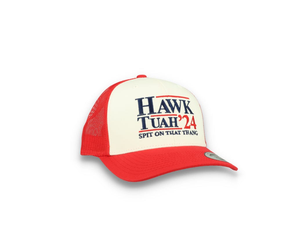 Hawk Tuah 24 - 6606 Retro Trucker Cap Red/White/Red