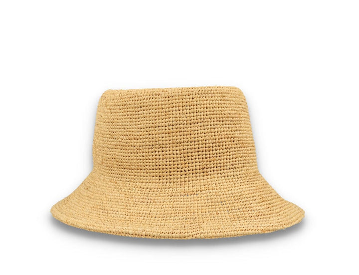 Ellee Straw Bucket Hat Tan