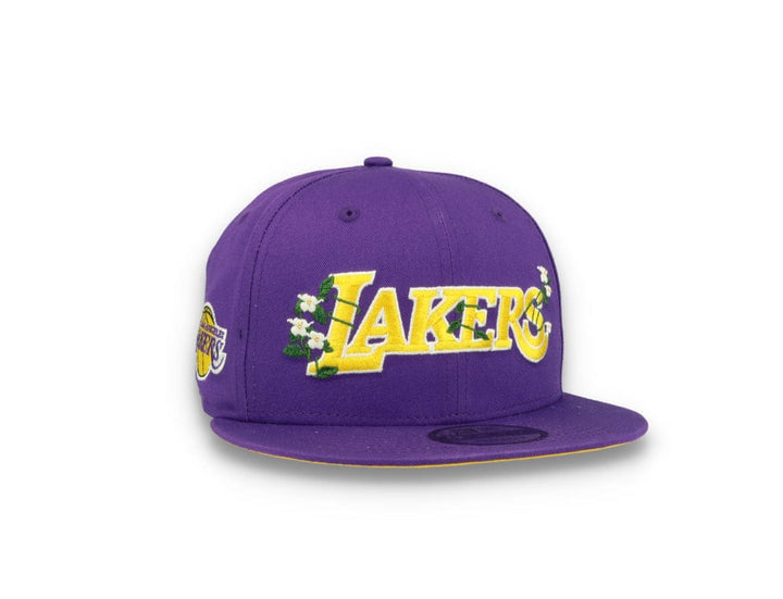 9FIFTY Flower Wordmark Los Angeles Lakers Purple - LOKK