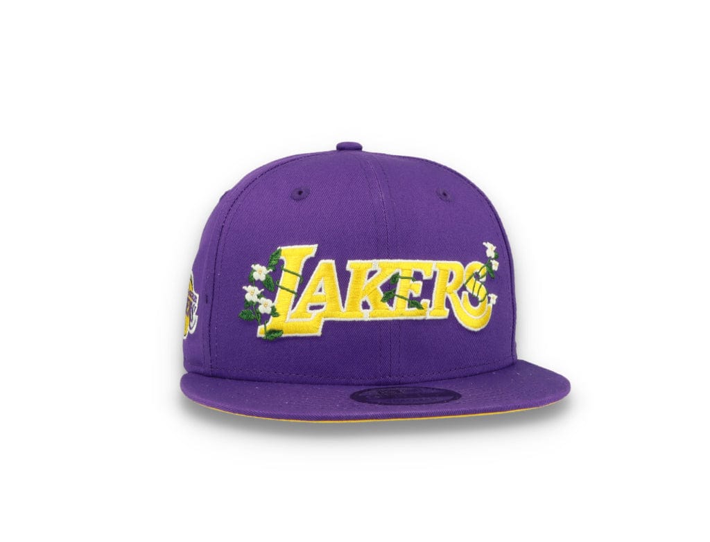 9FIFTY Flower Wordmark Los Angeles Lakers Purple - LOKK