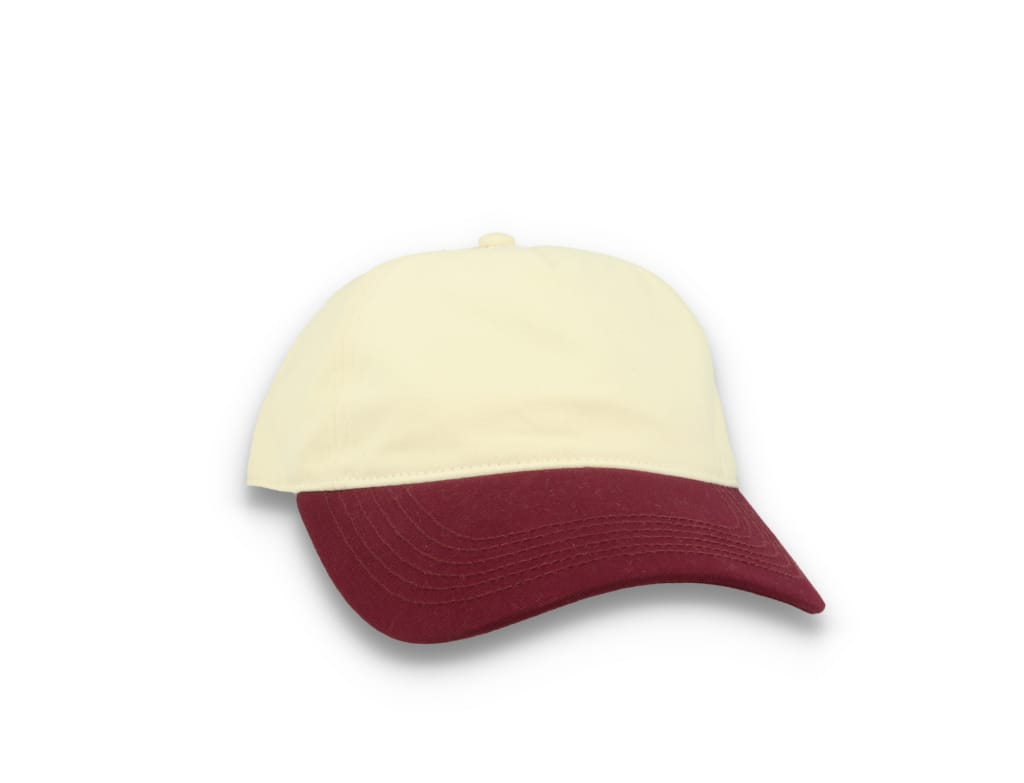 Contrast Peak Leisure Cap Natural/Burgundy
