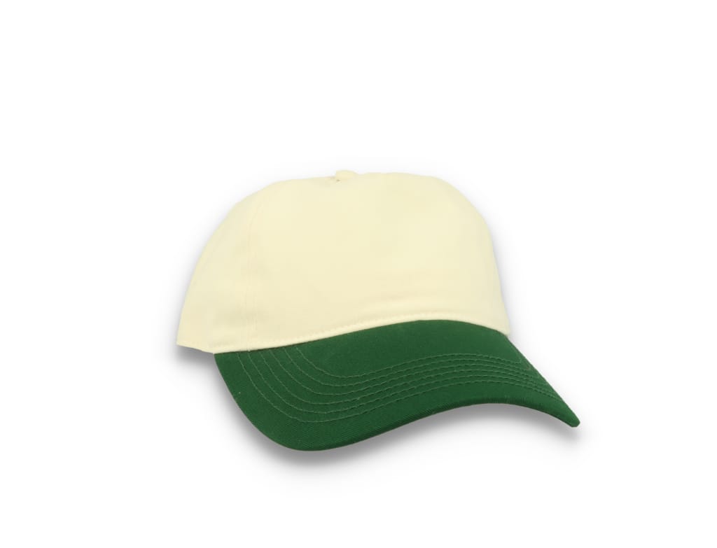 Contrast Peak Leisure Cap Natural/Forest Green