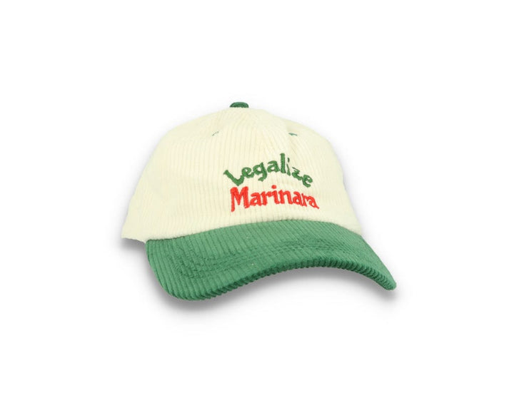 Legalise Marinara Corduroy Cap Ecru/Forest - LOKK