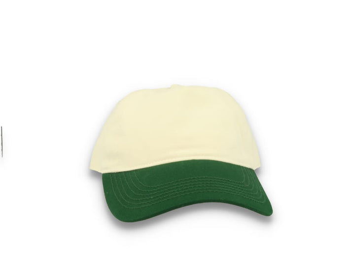 Contrast Peak Leisure Cap Natural/Forest Green