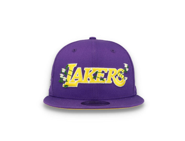 9FIFTY Flower Wordmark Los Angeles Lakers Purple - LOKK