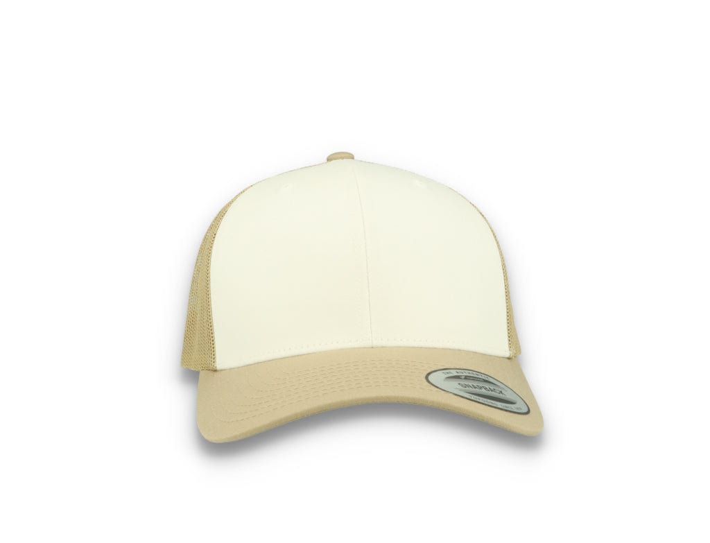 Retro Trucker Dark Khaki/White/Khaki Flexfit 6606CF