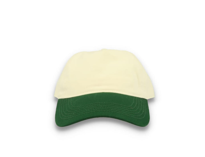 Contrast Peak Leisure Cap Natural/Forest Green