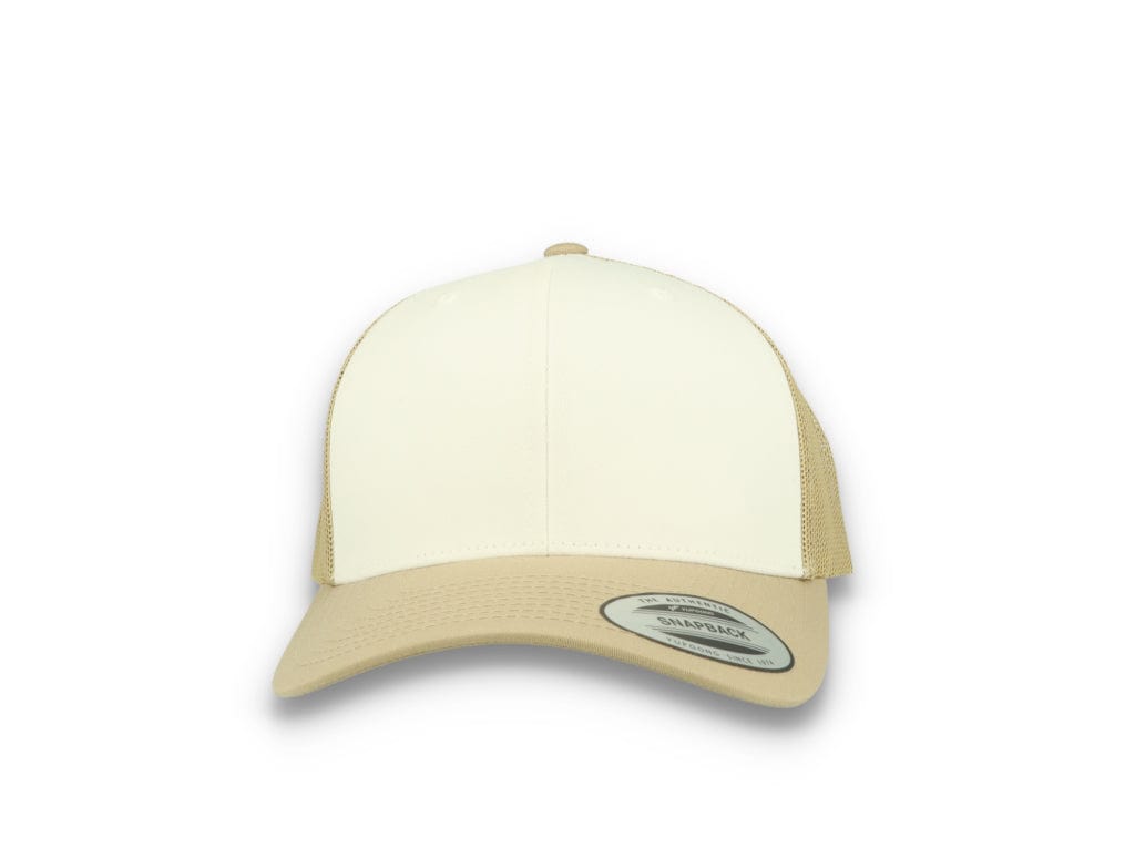 Retro Trucker Dark Khaki/White/Khaki Flexfit 6606CF