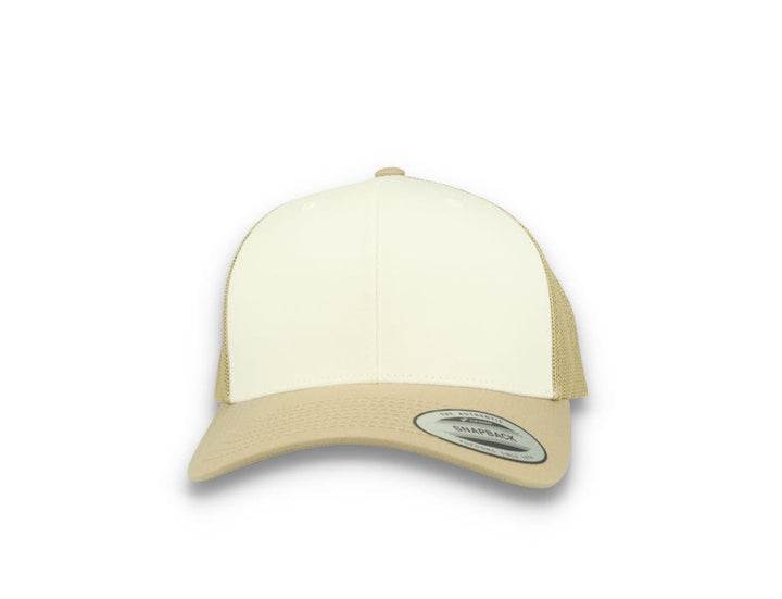 Retro Trucker Dark Khaki/White/Khaki Flexfit 6606CF