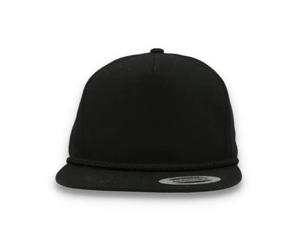 Classic Poplin Golf Cap 6002 Black - LOKK