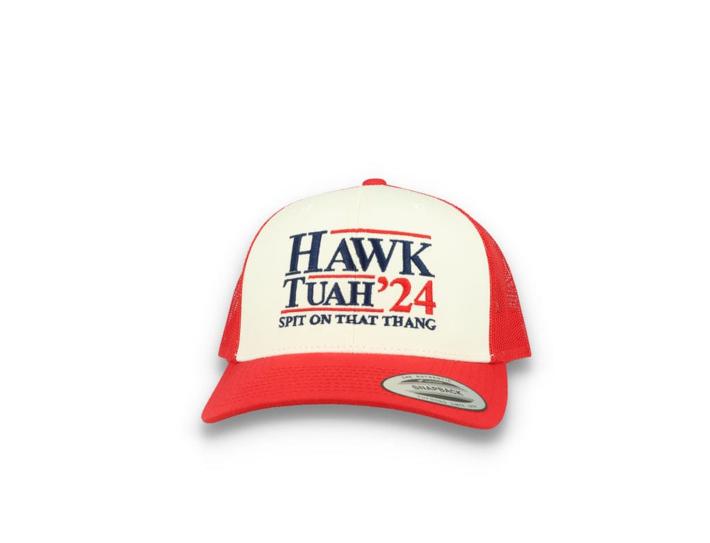 Hawk Tuah 24 - 6606 Retro Trucker Cap Red/White/Red