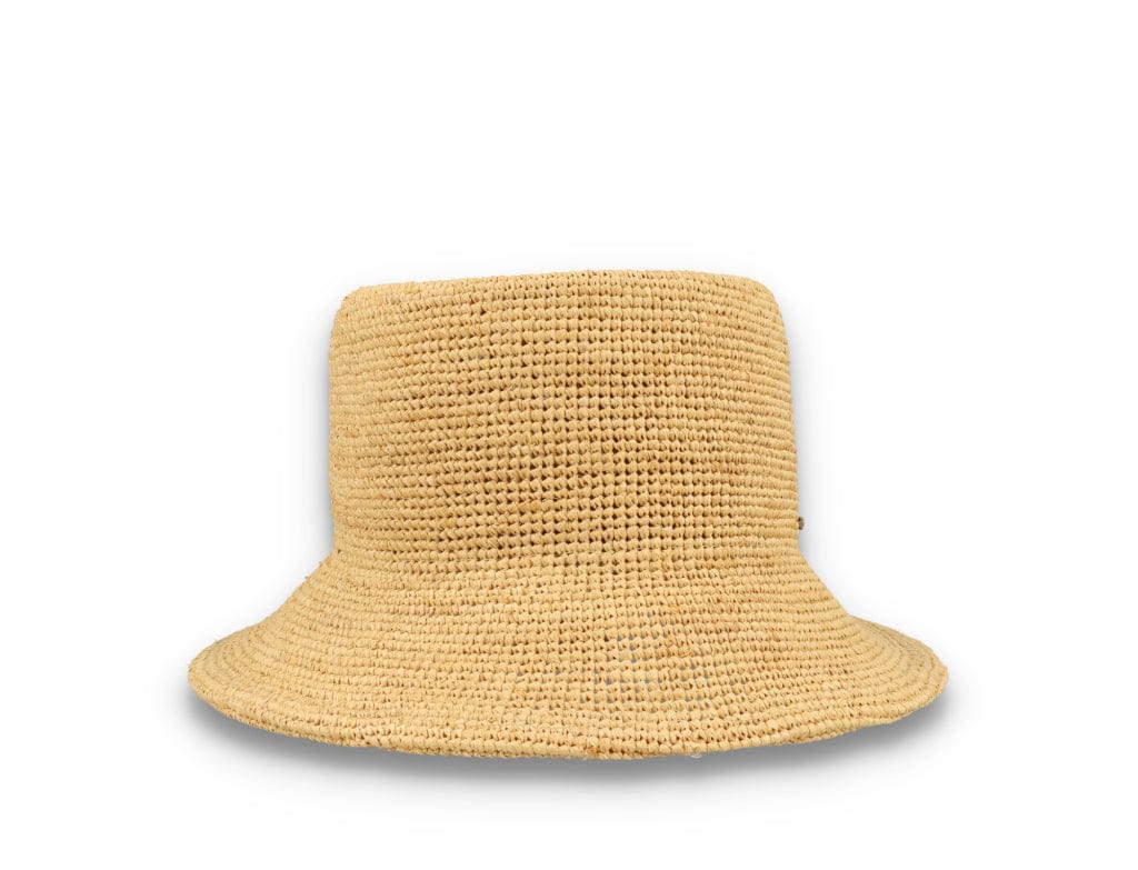 Ellee Straw Bucket Hat Tan