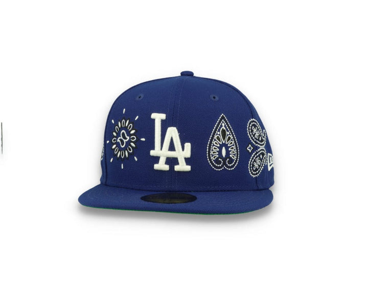 59FIFTY MLB All Over Print Paisley Los Angeles Dodgers Team/White - LOKK