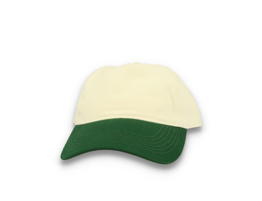 Contrast Peak Leisure Cap Natural/Forest Green