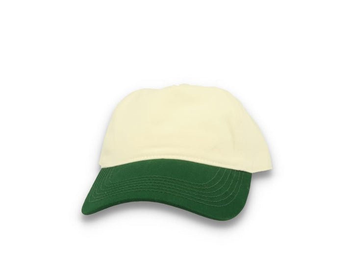 Contrast Peak Leisure Cap Natural/Forest Green