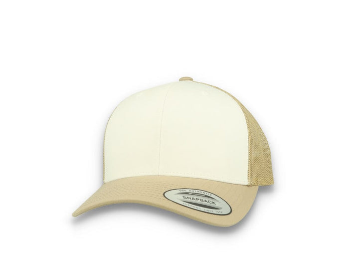 Retro Trucker Dark Khaki/White/Khaki Flexfit 6606CF