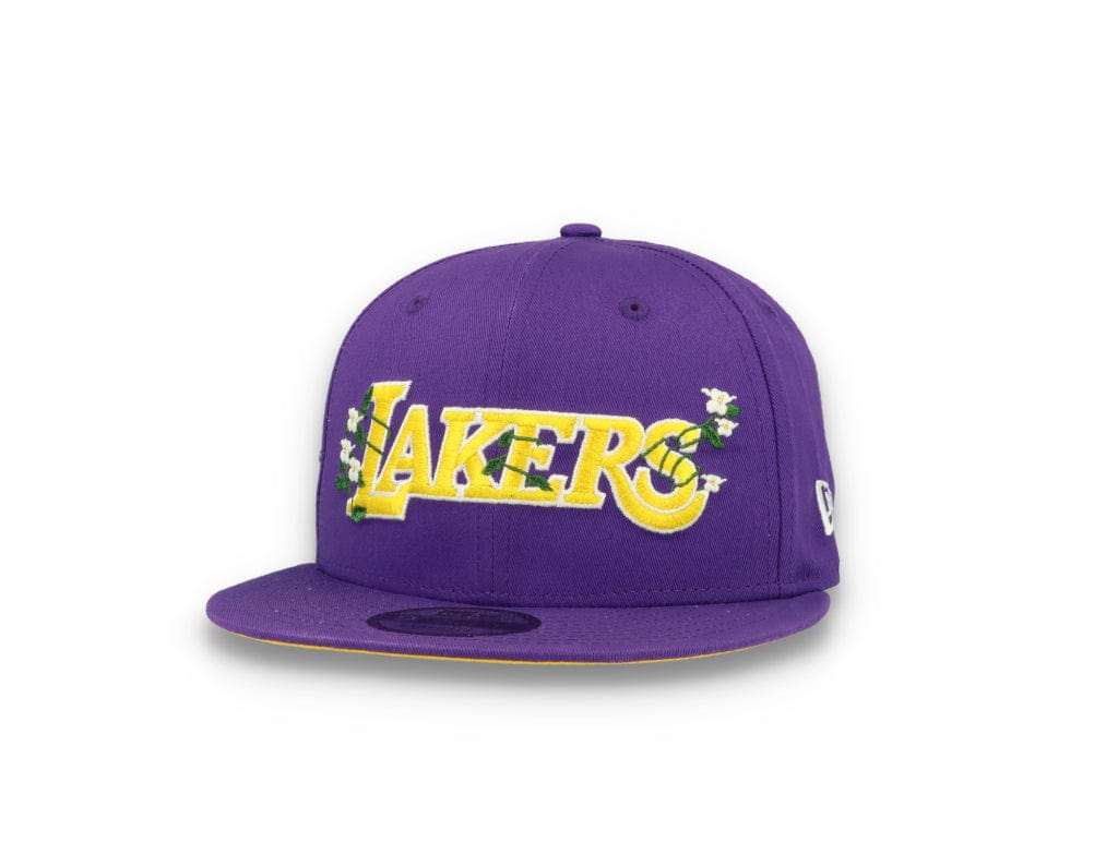 9FIFTY Flower Wordmark Los Angeles Lakers Purple - LOKK