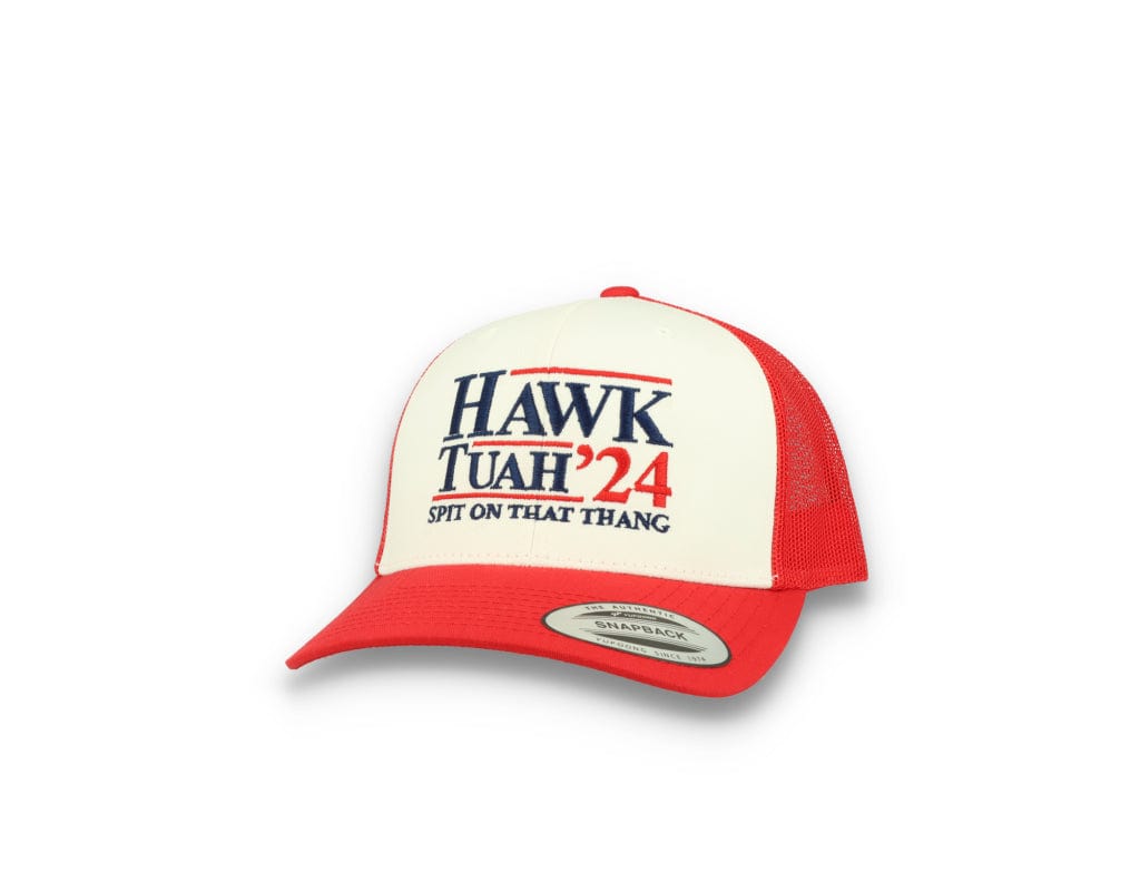 Hawk Tuah 24 - 6606 Retro Trucker Cap Red/White/Red