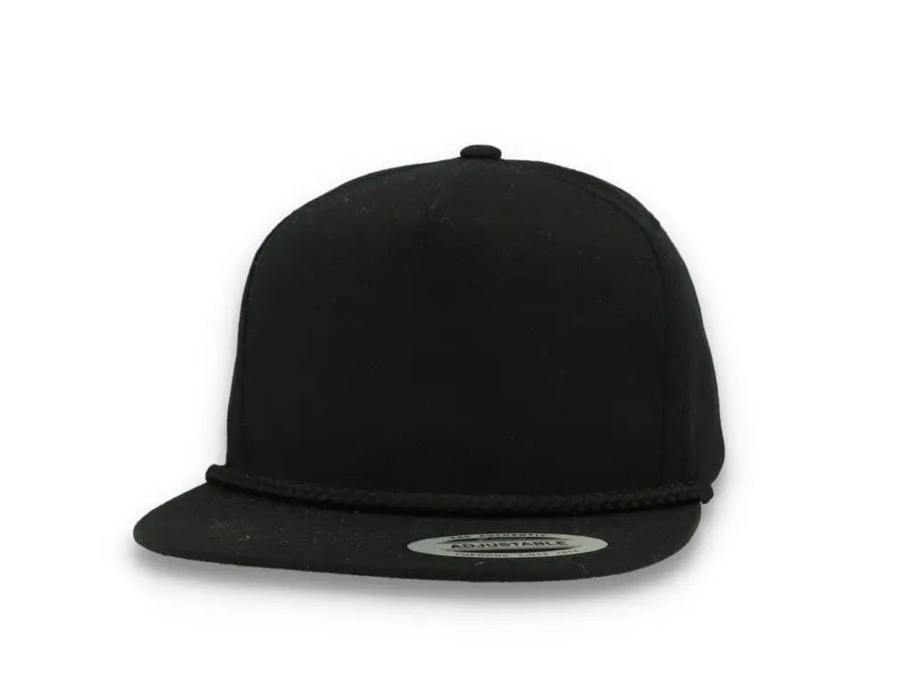 Classic Poplin Golf Cap 6002 Black - LOKK