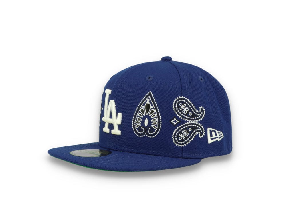 59FIFTY MLB All Over Print Paisley Los Angeles Dodgers Team/White - LOKK
