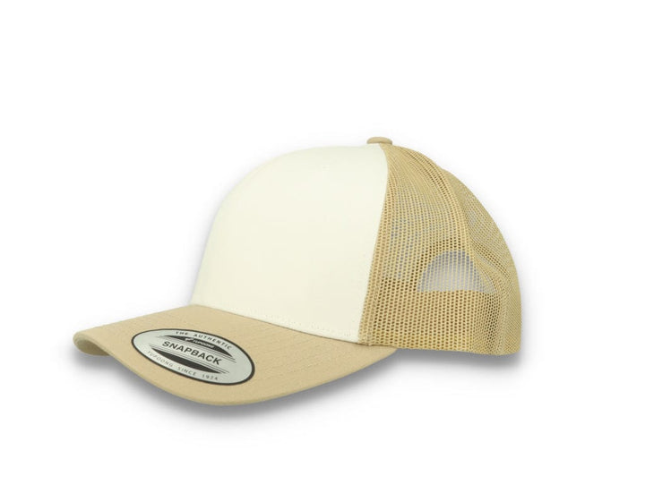 Retro Trucker Dark Khaki/White/Khaki Flexfit 6606CF