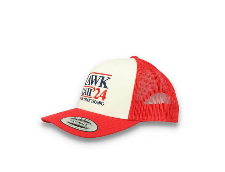 Hawk Tuah 24 - 6606 Retro Trucker Cap Red/White/Red