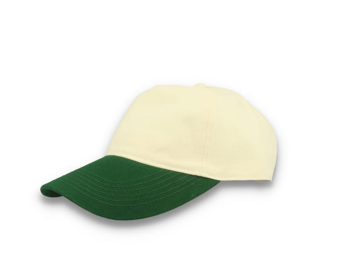 Contrast Peak Leisure Cap Natural/Forest Green