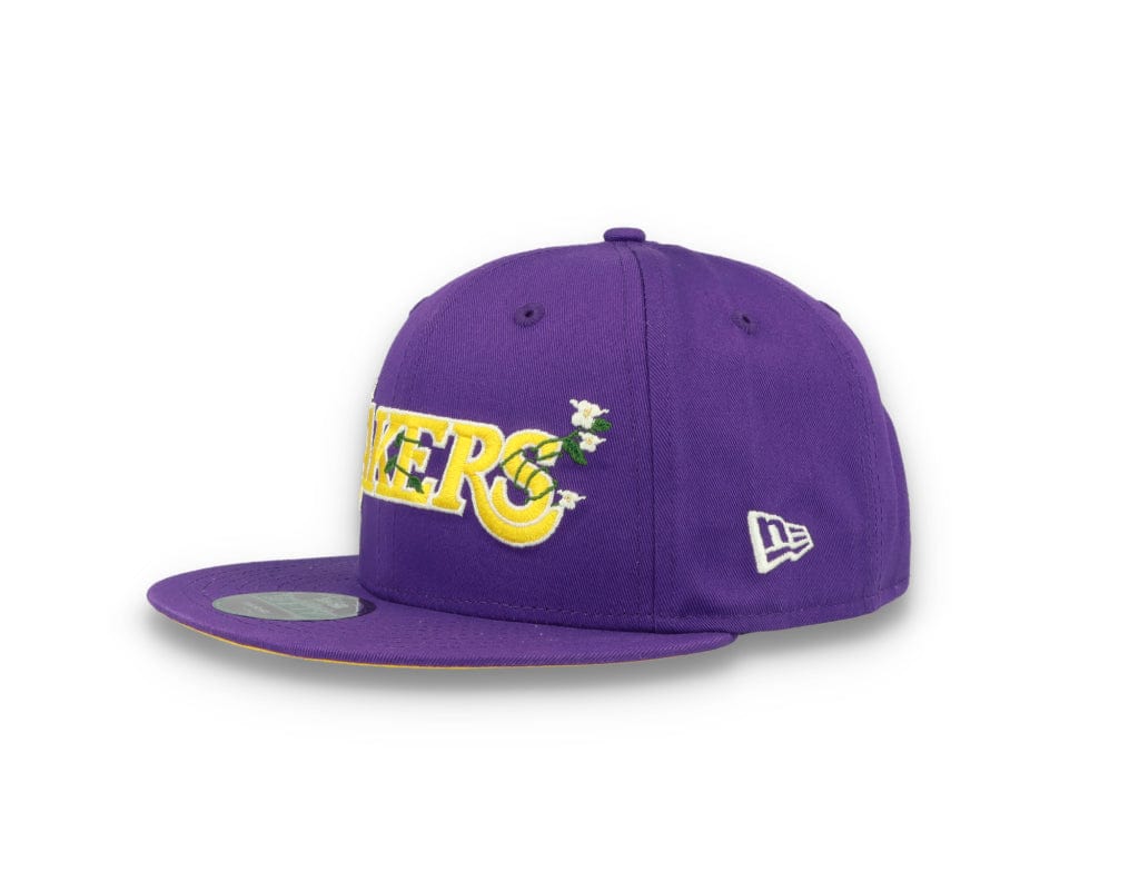 9FIFTY Flower Wordmark Los Angeles Lakers Purple - LOKK