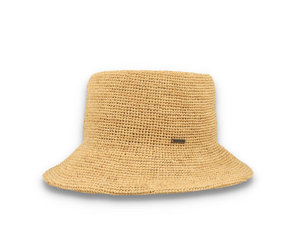 Ellee Straw Bucket Hat Tan