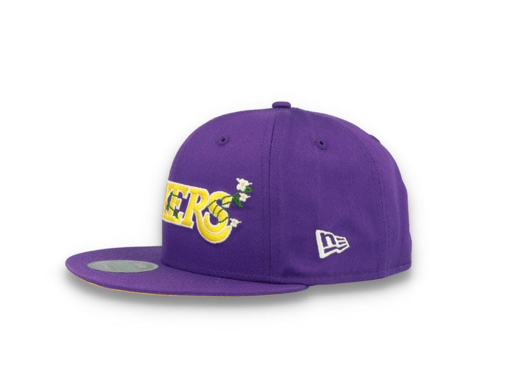 9FIFTY Flower Wordmark Los Angeles Lakers Purple - LOKK