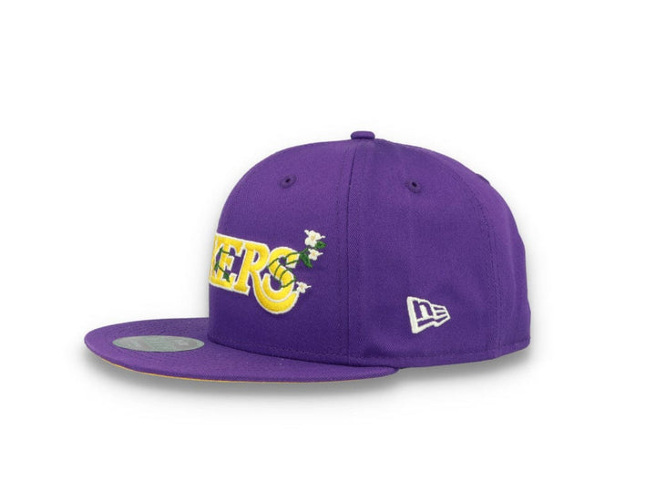 9FIFTY Flower Wordmark Los Angeles Lakers Purple - LOKK