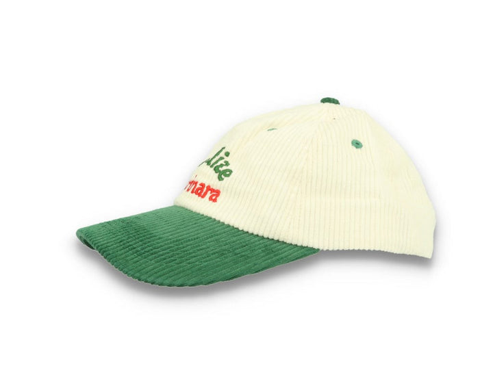 Legalise Marinara Corduroy Cap Ecru/Forest - LOKK