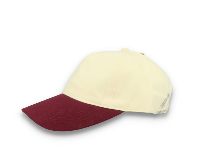 Contrast Peak Leisure Cap Natural/Burgundy