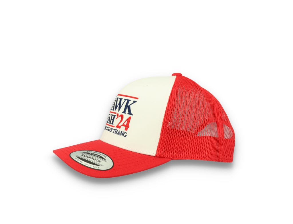 Hawk Tuah 24 - 6606 Retro Trucker Cap Red/White/Red