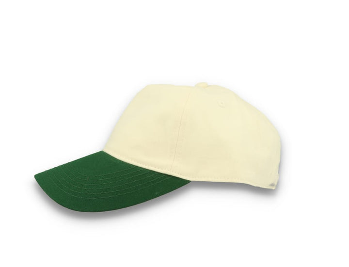 Contrast Peak Leisure Cap Natural/Forest Green
