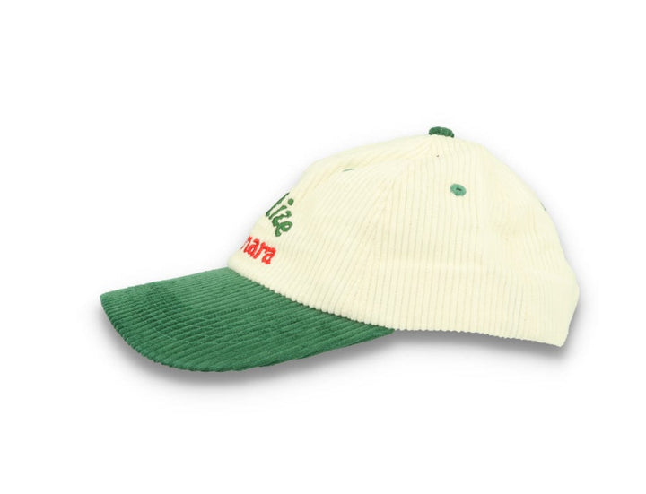 Legalise Marinara Corduroy Cap Ecru/Forest - LOKK