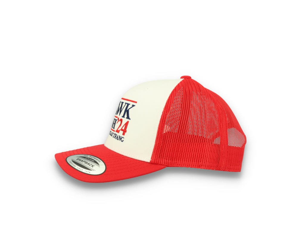 Hawk Tuah 24 - 6606 Retro Trucker Cap Red/White/Red