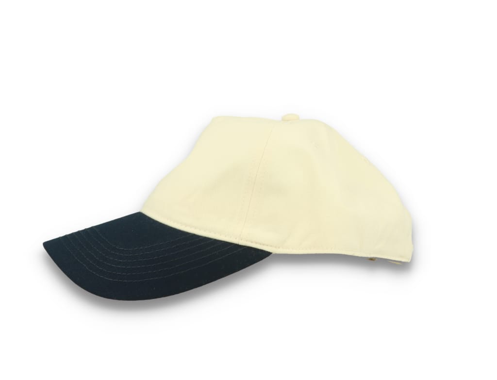 Contrast Peak Leisure Cap Natural/French Navy