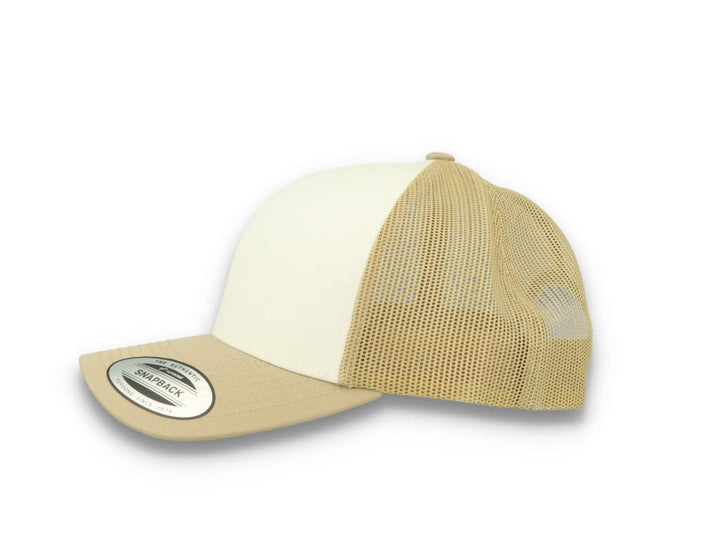 Retro Trucker Dark Khaki/White/Khaki Flexfit 6606CF