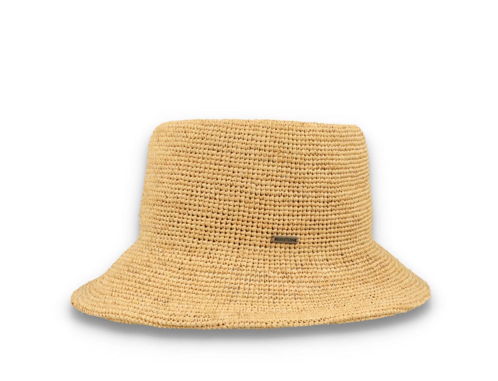 Ellee Straw Bucket Hat Tan