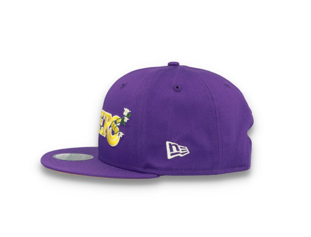 9FIFTY Flower Wordmark Los Angeles Lakers Purple - LOKK