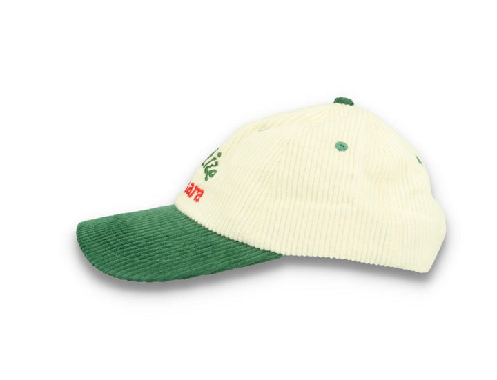 Legalise Marinara Corduroy Cap Ecru/Forest - LOKK