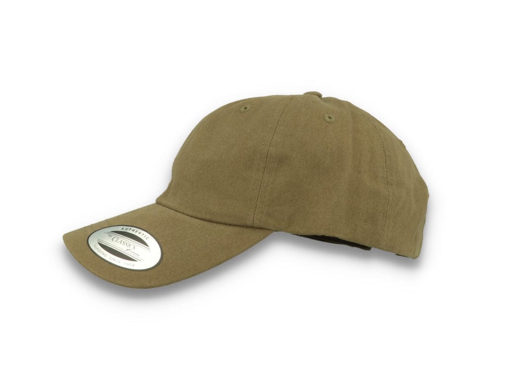 Flexfit Strap Cap 6245PT Peached Cotton Twill Loden Green - LOKK