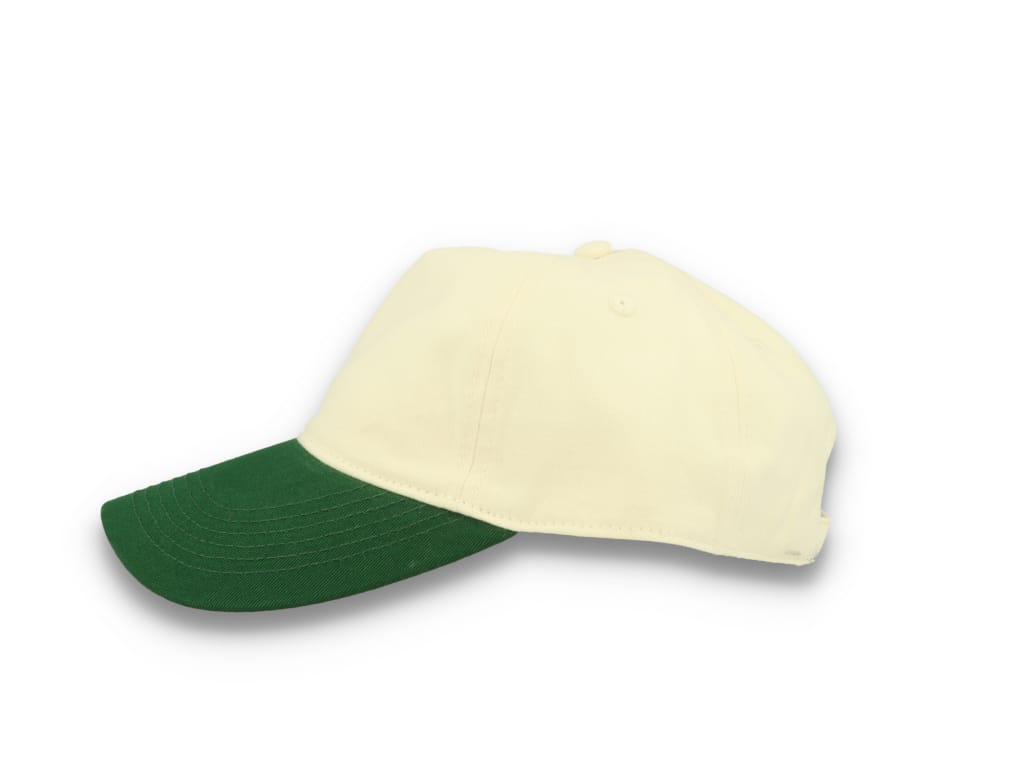 Contrast Peak Leisure Cap Natural/Forest Green