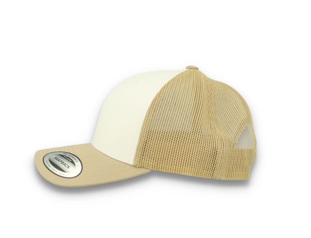 Retro Trucker Dark Khaki/White/Khaki Flexfit 6606CF
