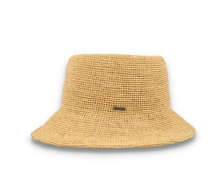 Ellee Straw Bucket Hat Tan